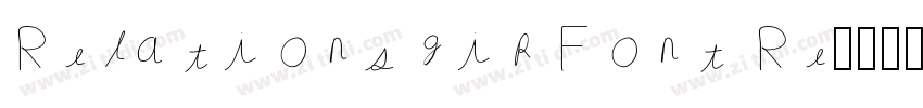 Relationship Font Re字体转换
